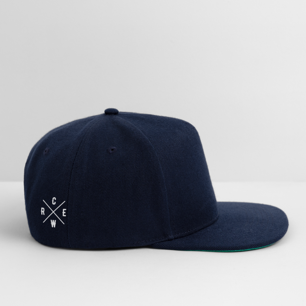 FINE.MAFI Crew Snapback Cap - Navy/Navy