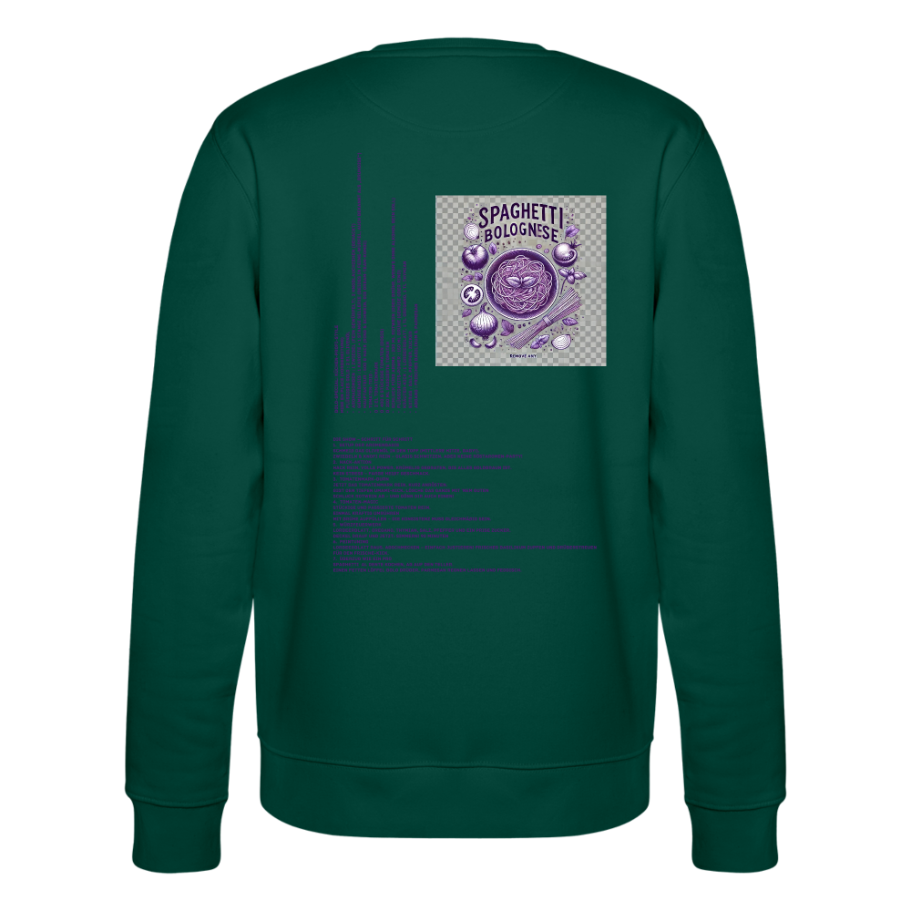 FOOD LOVE Collection Unisex Bio-Sweatshirt Bolo - Forest