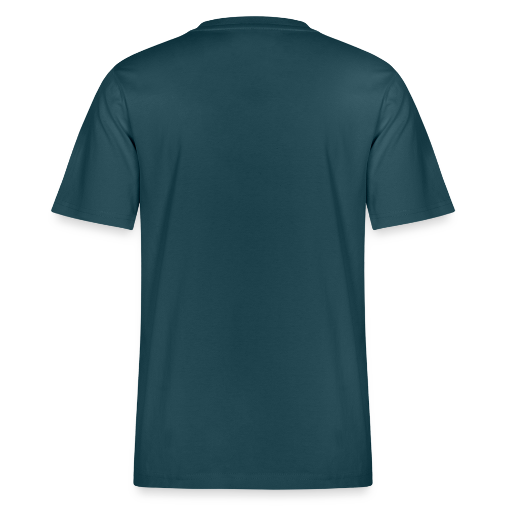 FINE.MAFI Relaxed T-Shirt CREW - Dunkles Petrol