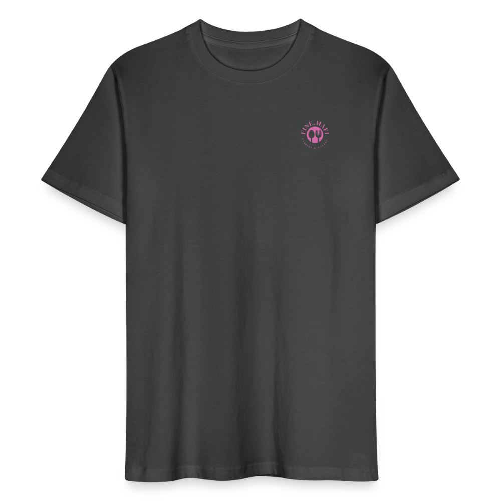 FOOD LOVE Männer Bio-T-Shirt CW - Anthrazit