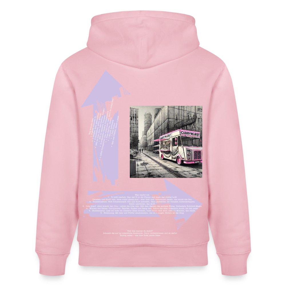 FOOD LOVE Unisex Bio-Hoodie CW - Hellrosa