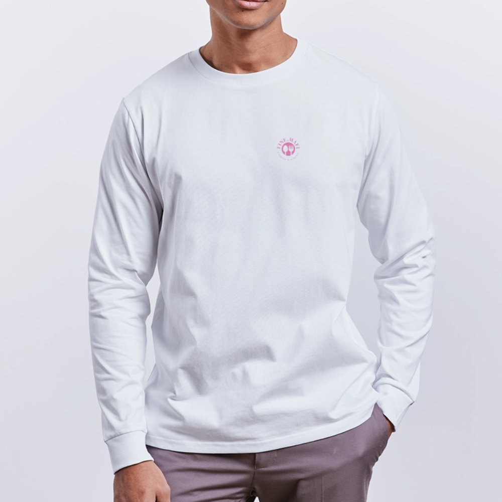 FOOD LOVE Unisex Bio-Langarmshirt Digga - Weiß
