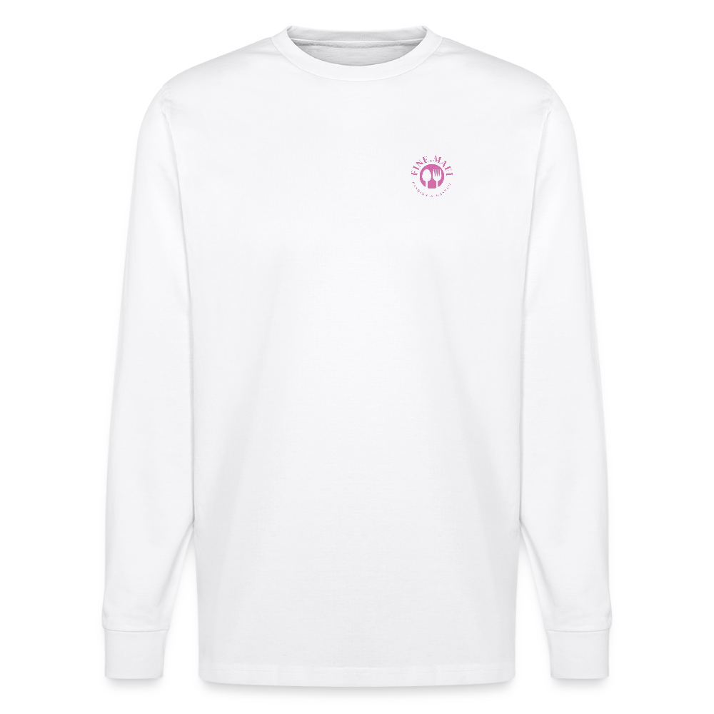 FOOD LOVE Unisex Bio-Langarmshirt Digga - Weiß