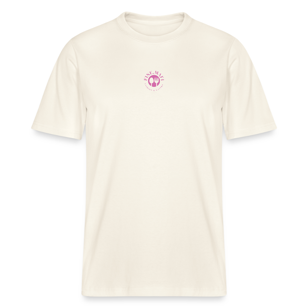 FOOD LOVE Relaxed Fit Unisex Bio-T-Shirt DIGGA - Weißgrau