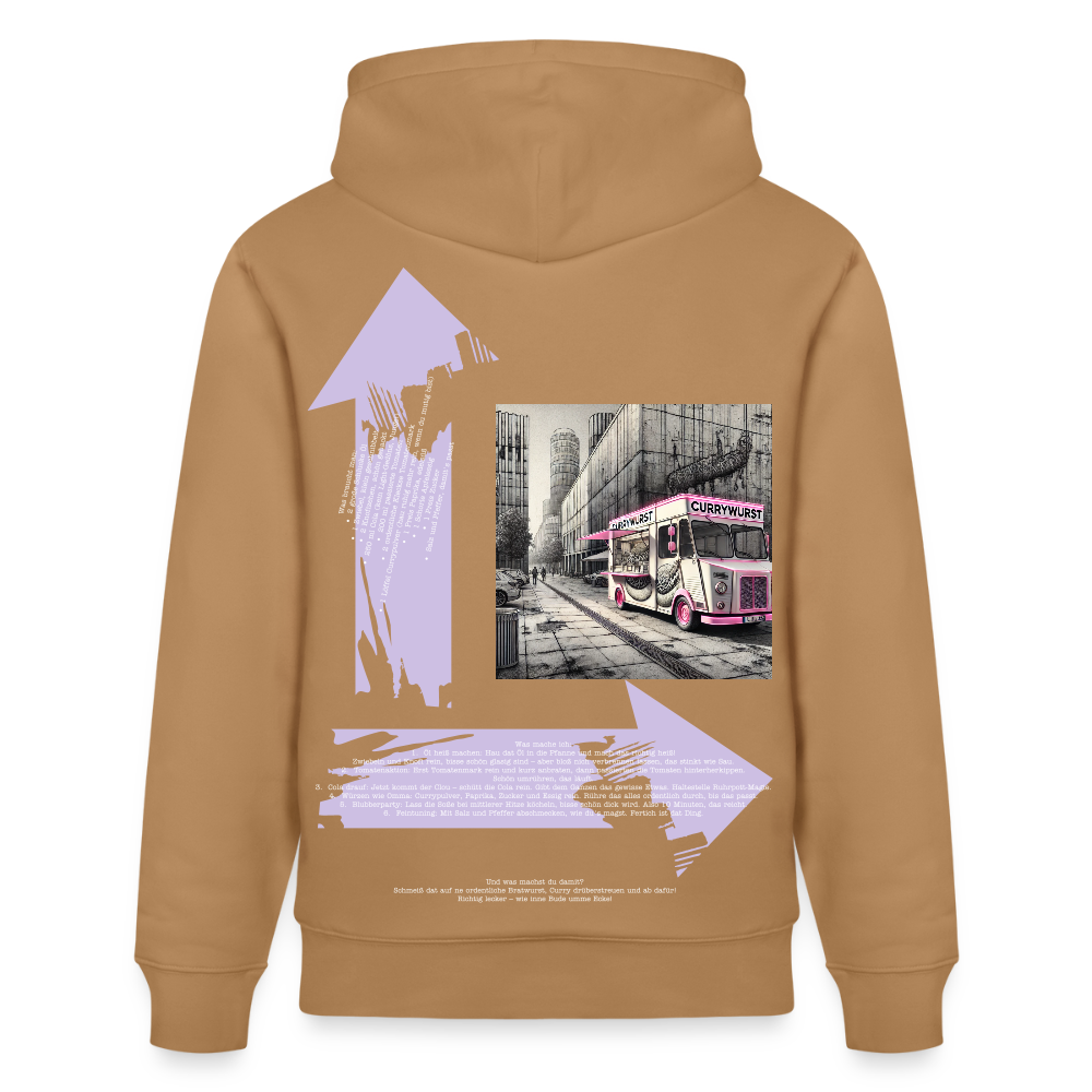 FOOD LOVE Unisex Bio-Hoodie CW - Karamell