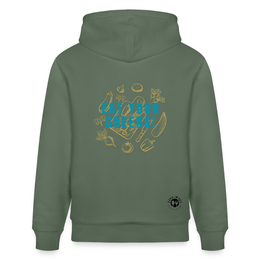 FINE.MAFI Relaxed Hoodie CREW - Tanngrün