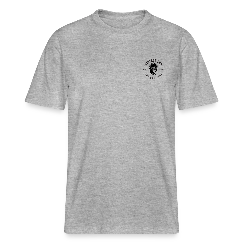Bio Relaxed T-Shirt Coq au Vin - Grau meliert