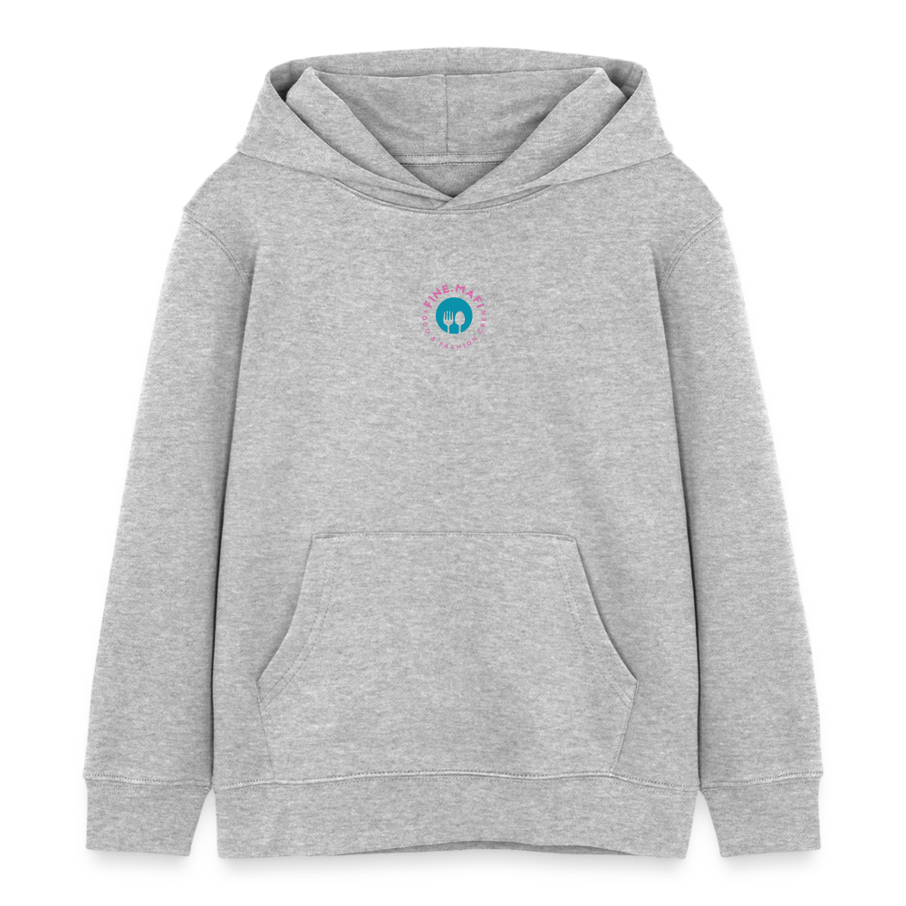 GASTROKIDS Kinder Bio-Hoodie CREW - Grau meliert