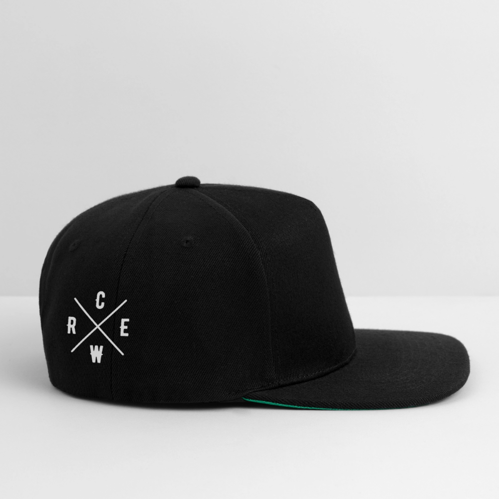 Snapback Cap Coq au Vin - Schwarz/Schwarz