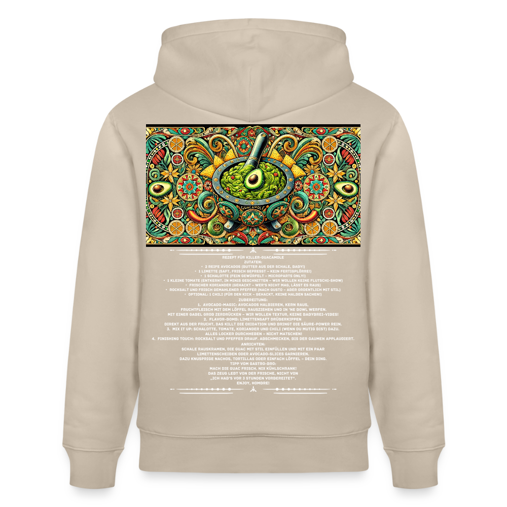 FOOD LOVE Unisex Bio-Hoodie Guaca - Beige