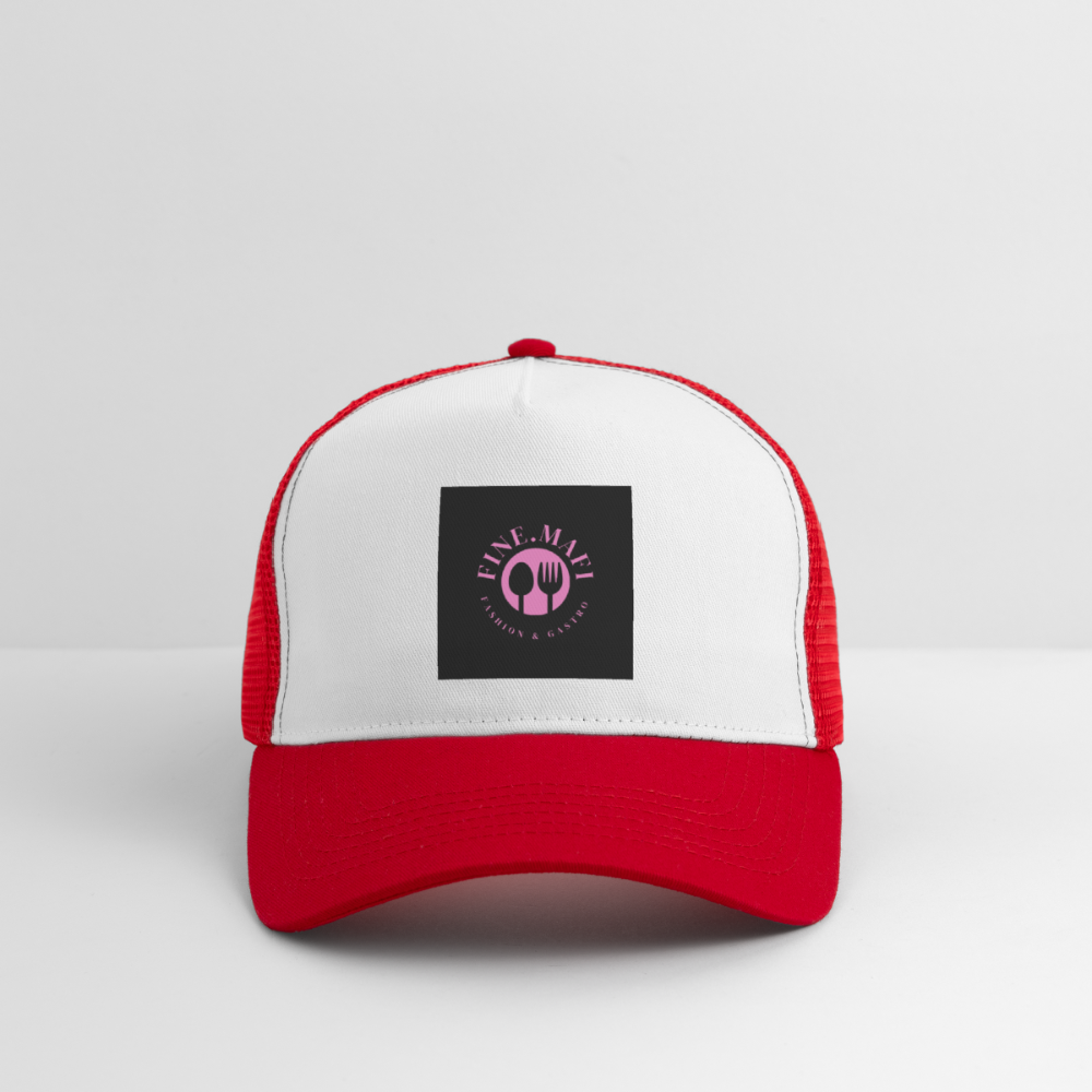 Trucker Cap - Weiß/Rot