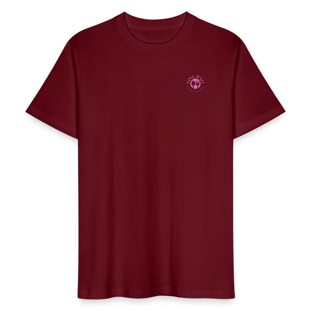 FOOD LOVE Männer Bio-T-Shirt CW - Burgunderrot