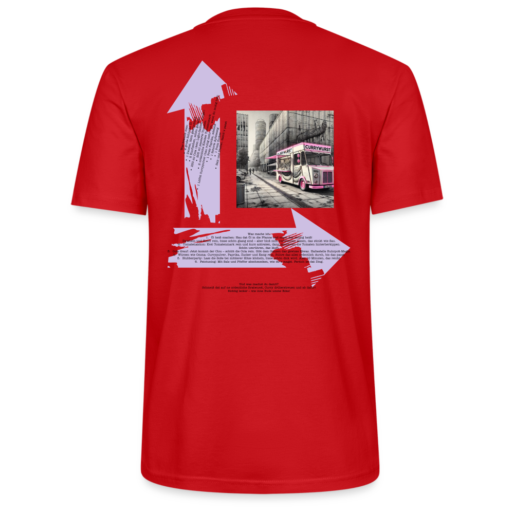 FOOD LOVE Männer Bio-T-Shirt CW - Rot