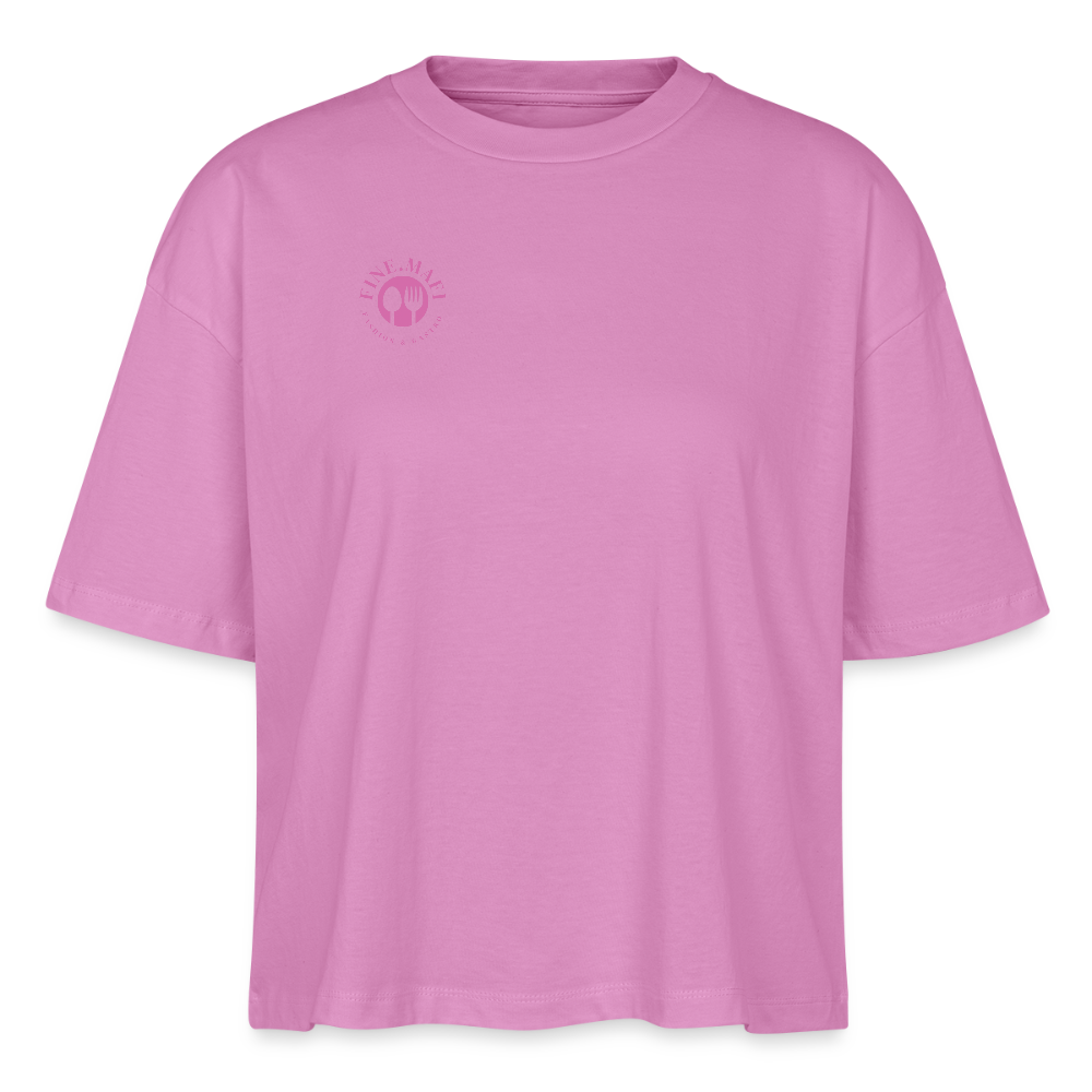 FOOD LOVE Frauen Boxy Bio-T-Shirt DIGGA - Pink