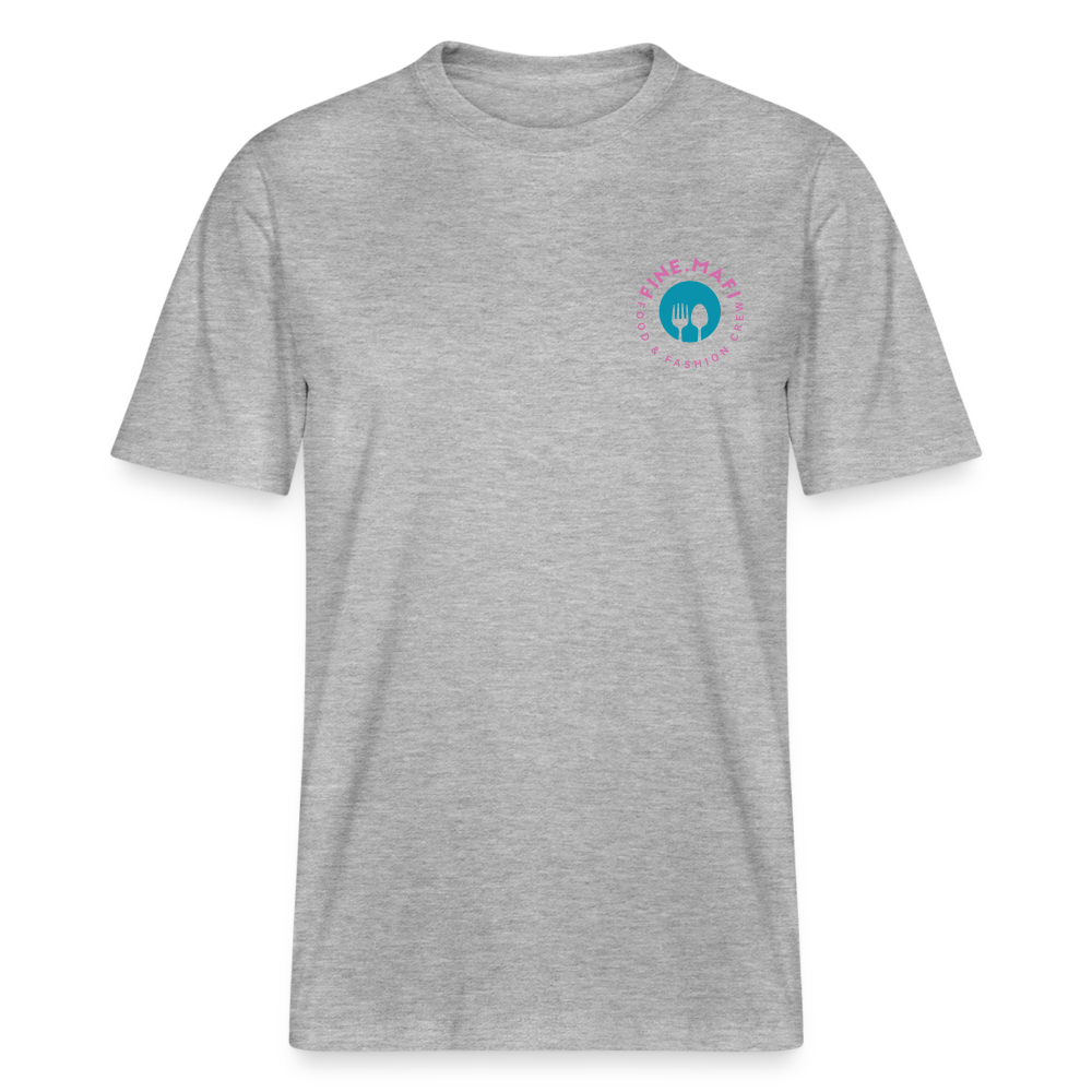 FINE.MAFI Relaxed T-Shirt CREW - Grau meliert