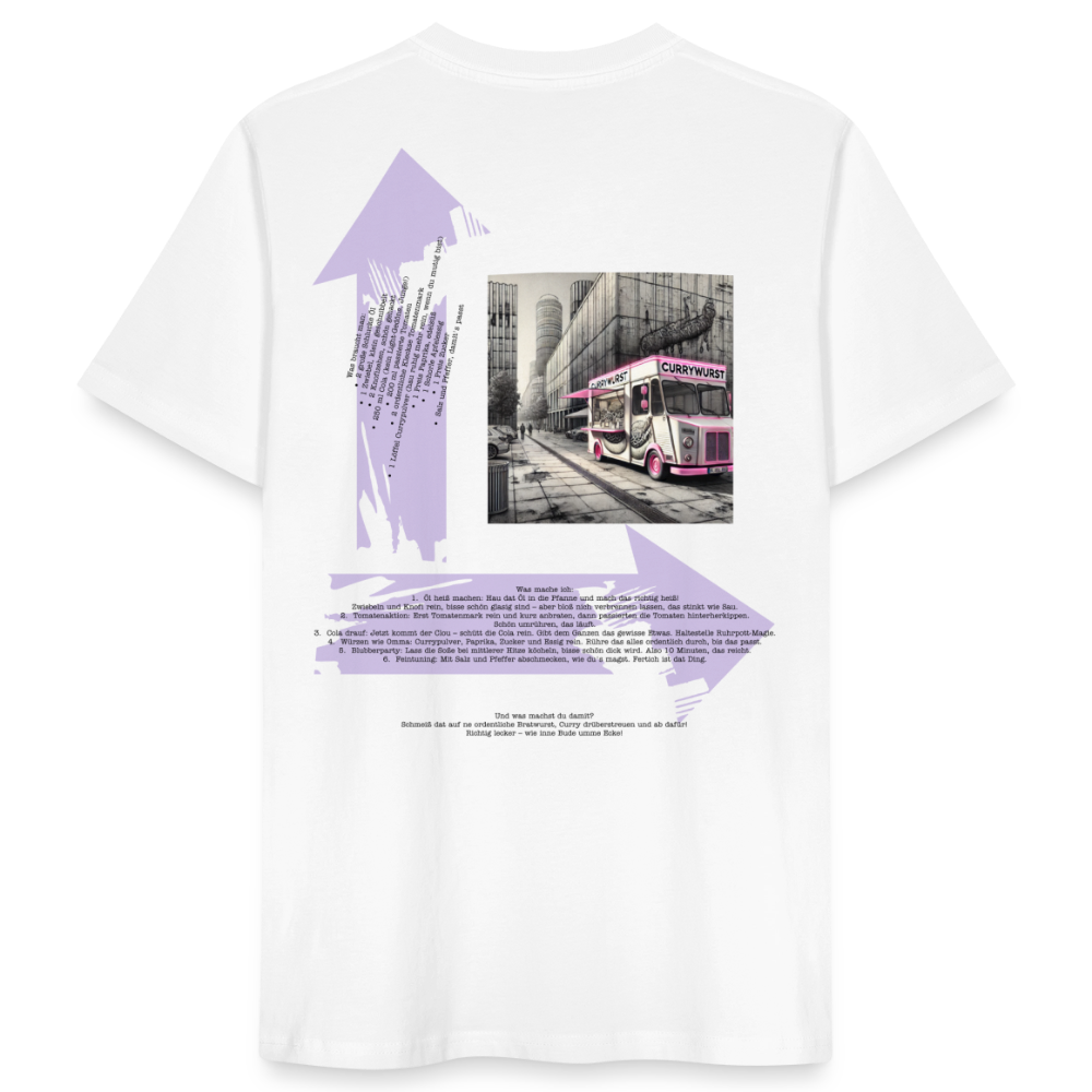 FOOD LOVE Männer Bio-T-Shirt CW - Weiß
