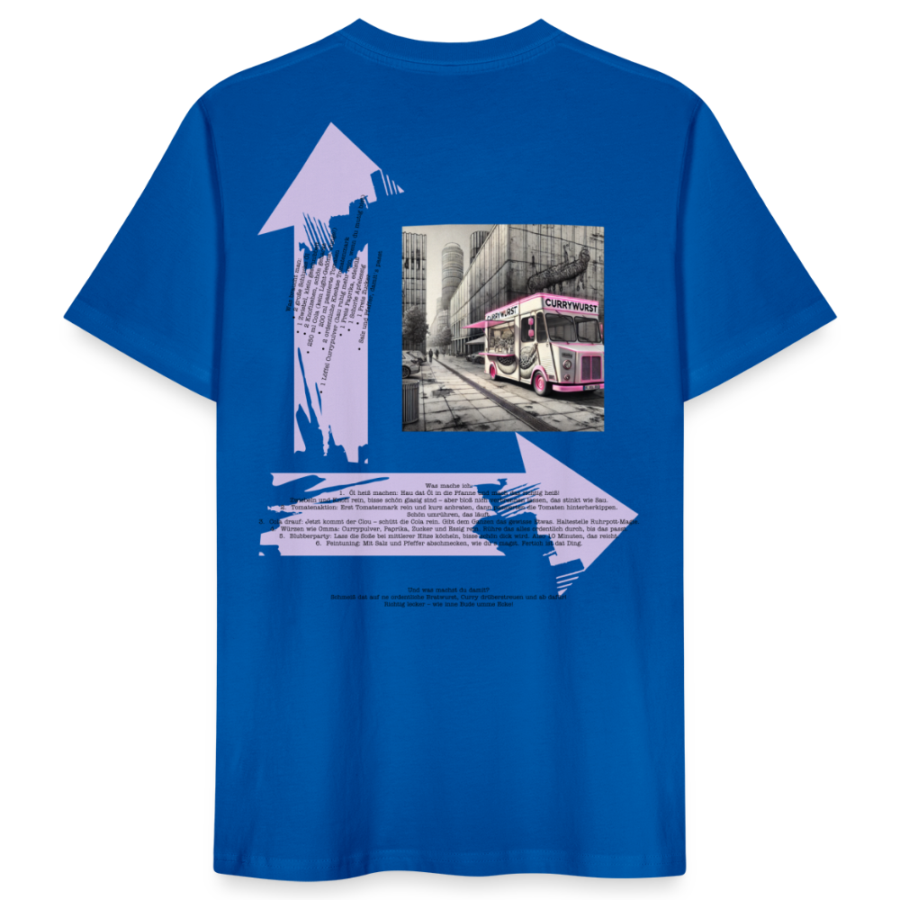 FOOD LOVE Männer Bio-T-Shirt CW - Pfauenblau