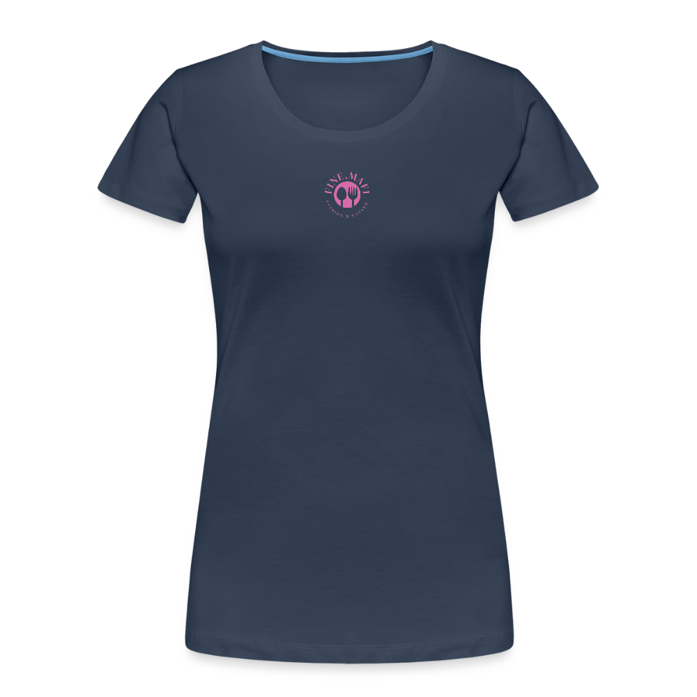 FINE.MAFI Frauen Premium Bio T-Shirt Zero Waste - Navy
