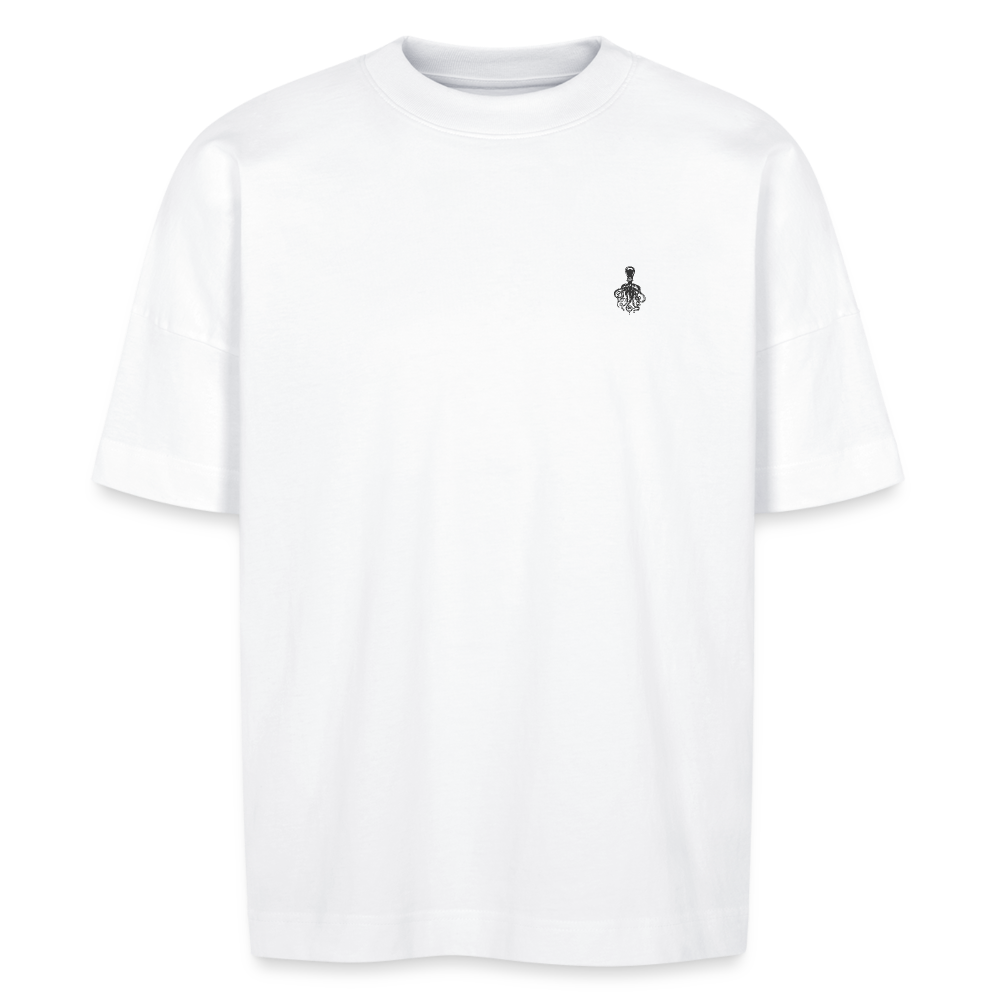 FINE.MAFI Unisex Oversize Bio-T-Shirt CREW - Weiß