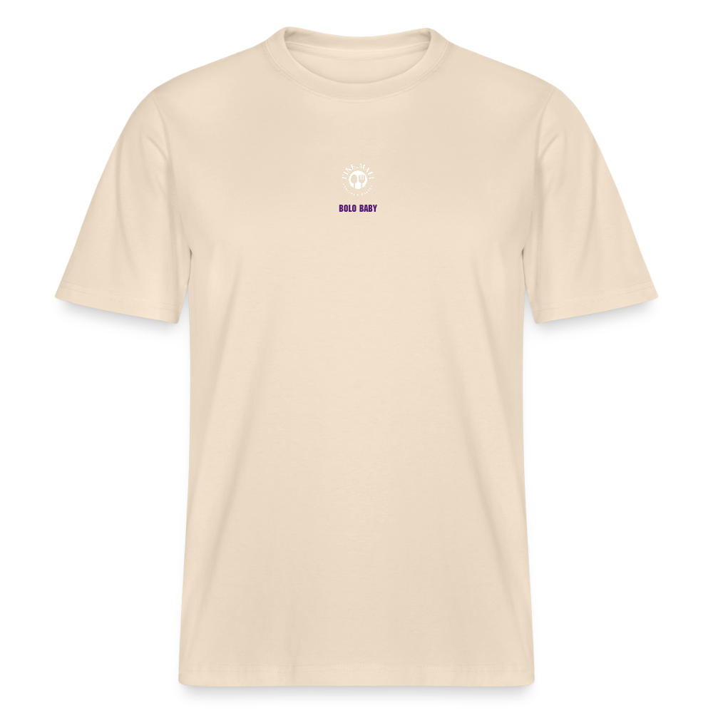 FINE.MAFI Relaxed Fit Unisex Bio-T-Shirt Bolo Baby - Weißgrau