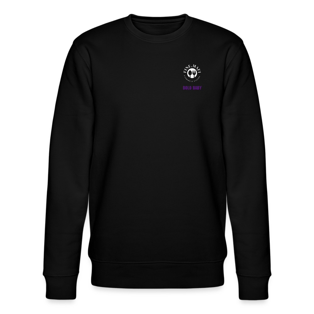 FOOD LOVE Collection Unisex Bio-Sweatshirt Bolo - Schwarz