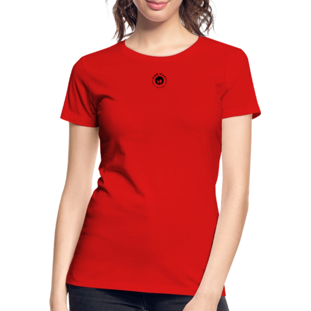 Frauen Premium Bio T-Shirt Hummus - Rot