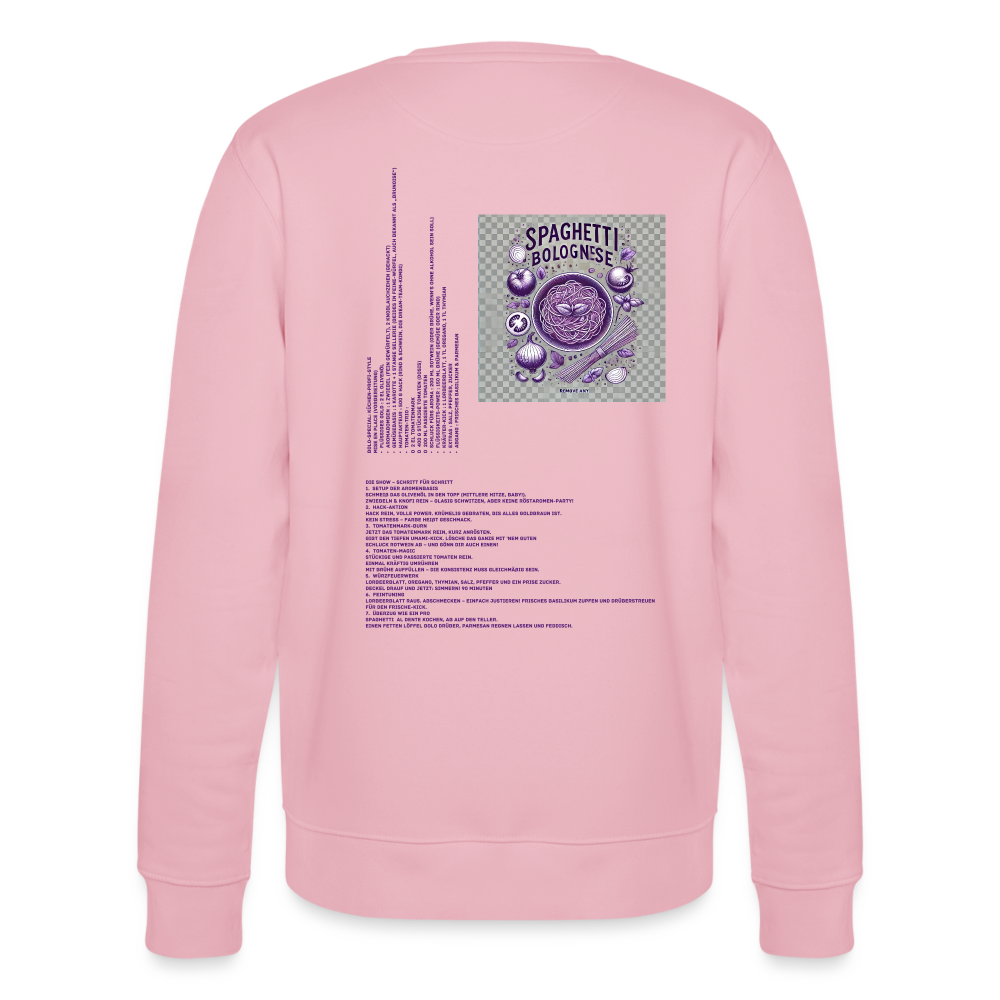FOOD LOVE Collection Unisex Bio-Sweatshirt Bolo - Hellrosa