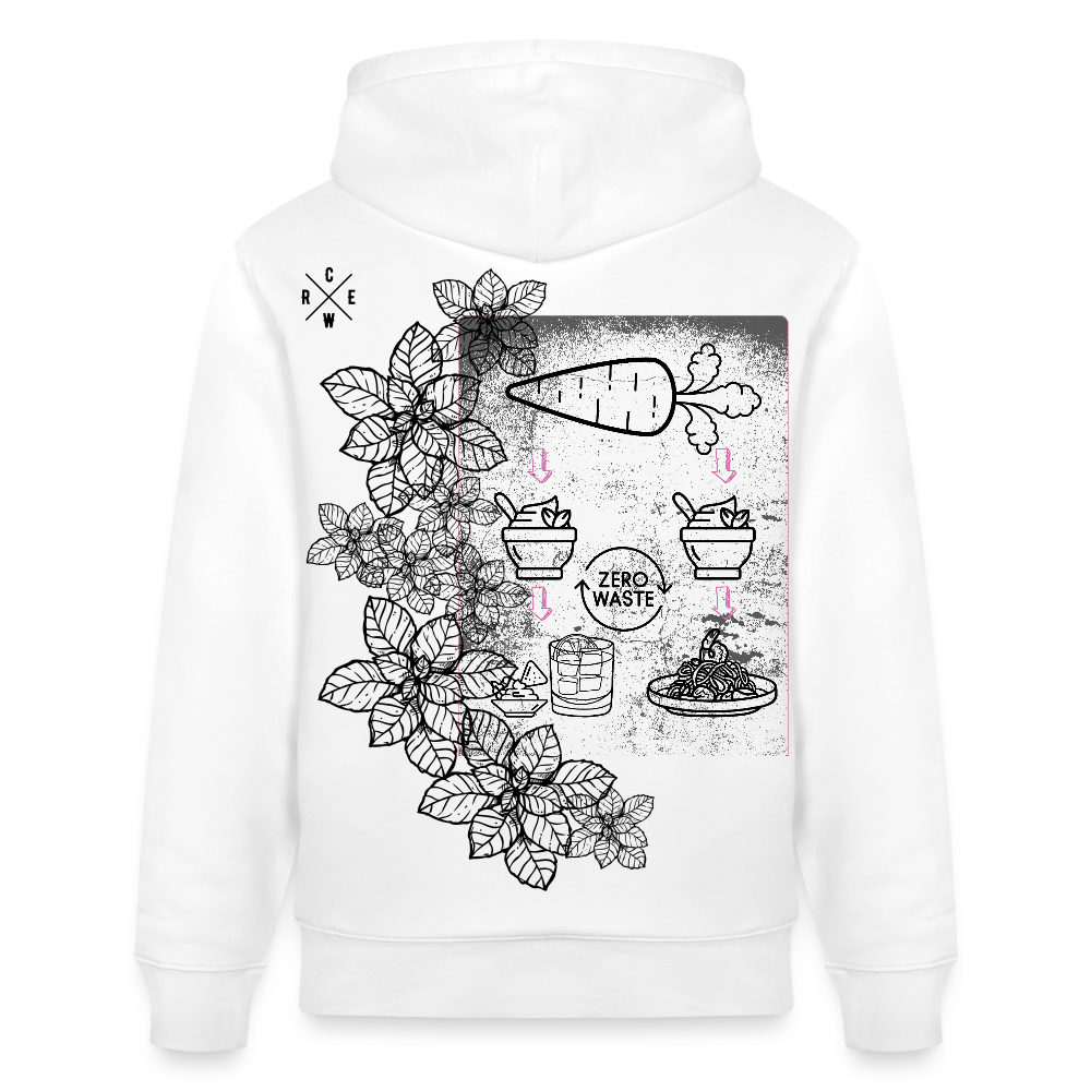FINE.MAFI Unisex Bio-Hoodie Zero Waste - Weiß