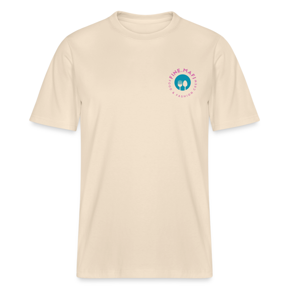FINE.MAFI Relaxed T-Shirt CREW - Naturweiß
