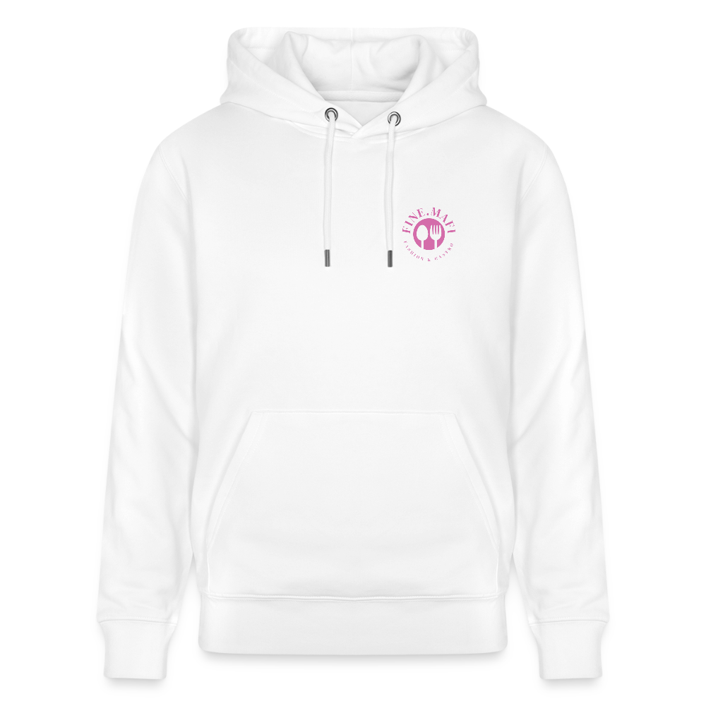 FOOD LOVE Unisex Bio-Hoodie DIGGA - Weiß