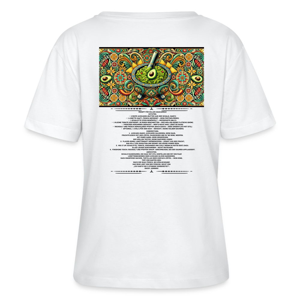 FOOD LOVE Frauen Bio-T-Shirt Guaca - Weiß