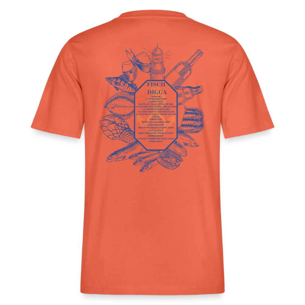 FOOD LOVE Relaxed Fit Unisex Bio-T-Shirt DIGGA - Hellrot