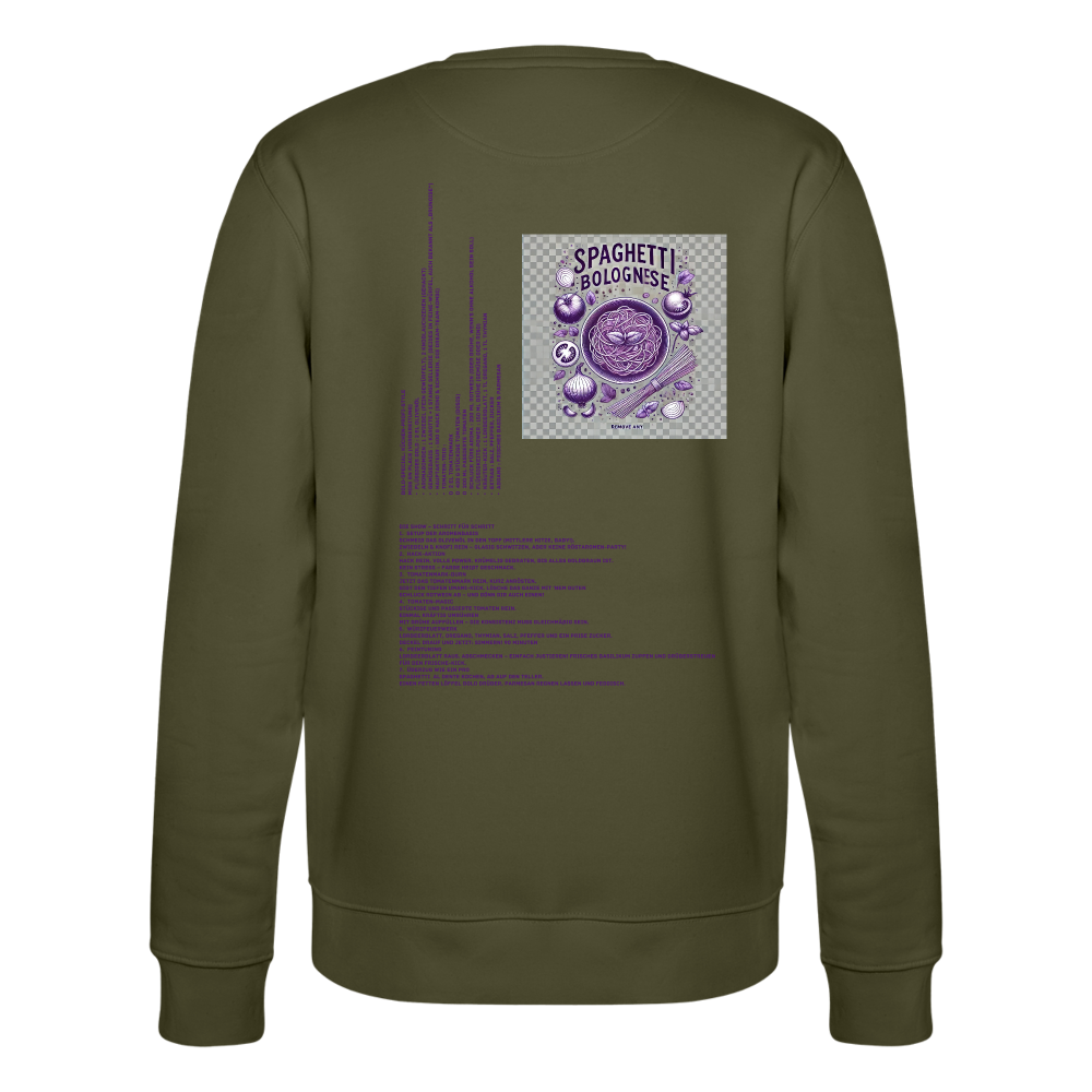 FOOD LOVE Collection Unisex Bio-Sweatshirt Bolo - Khaki