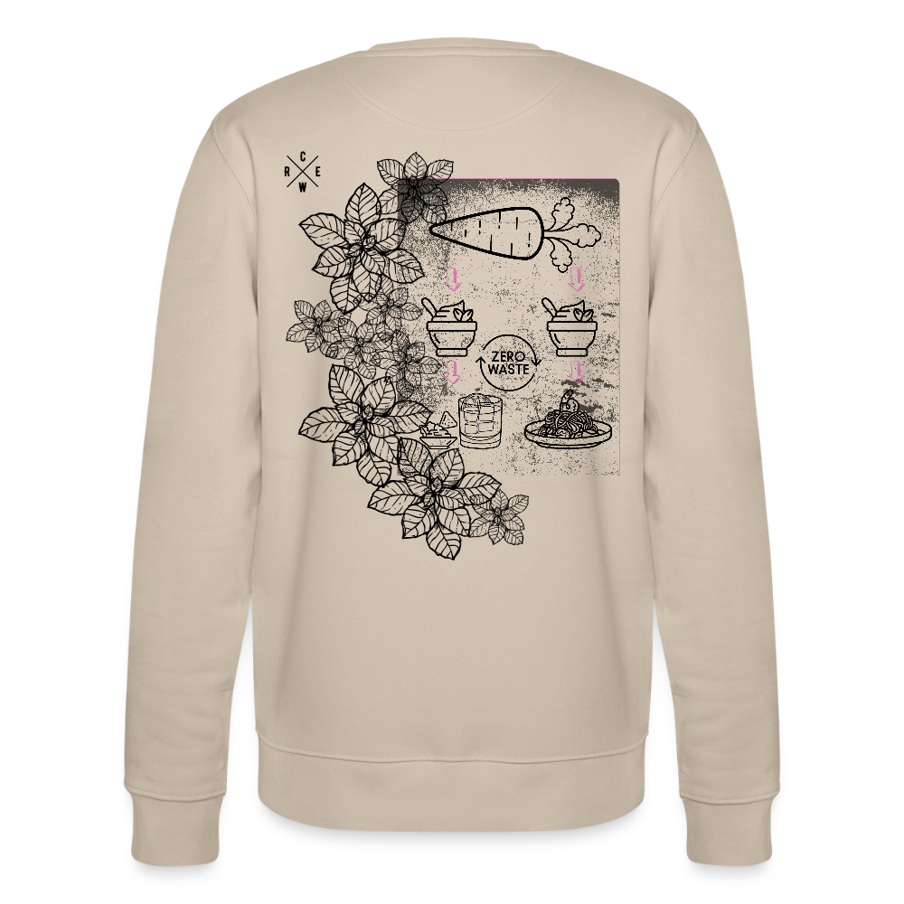 FINE.MAFI Unisex Bio-Sweatshirt Zero Waste Crew - Beige