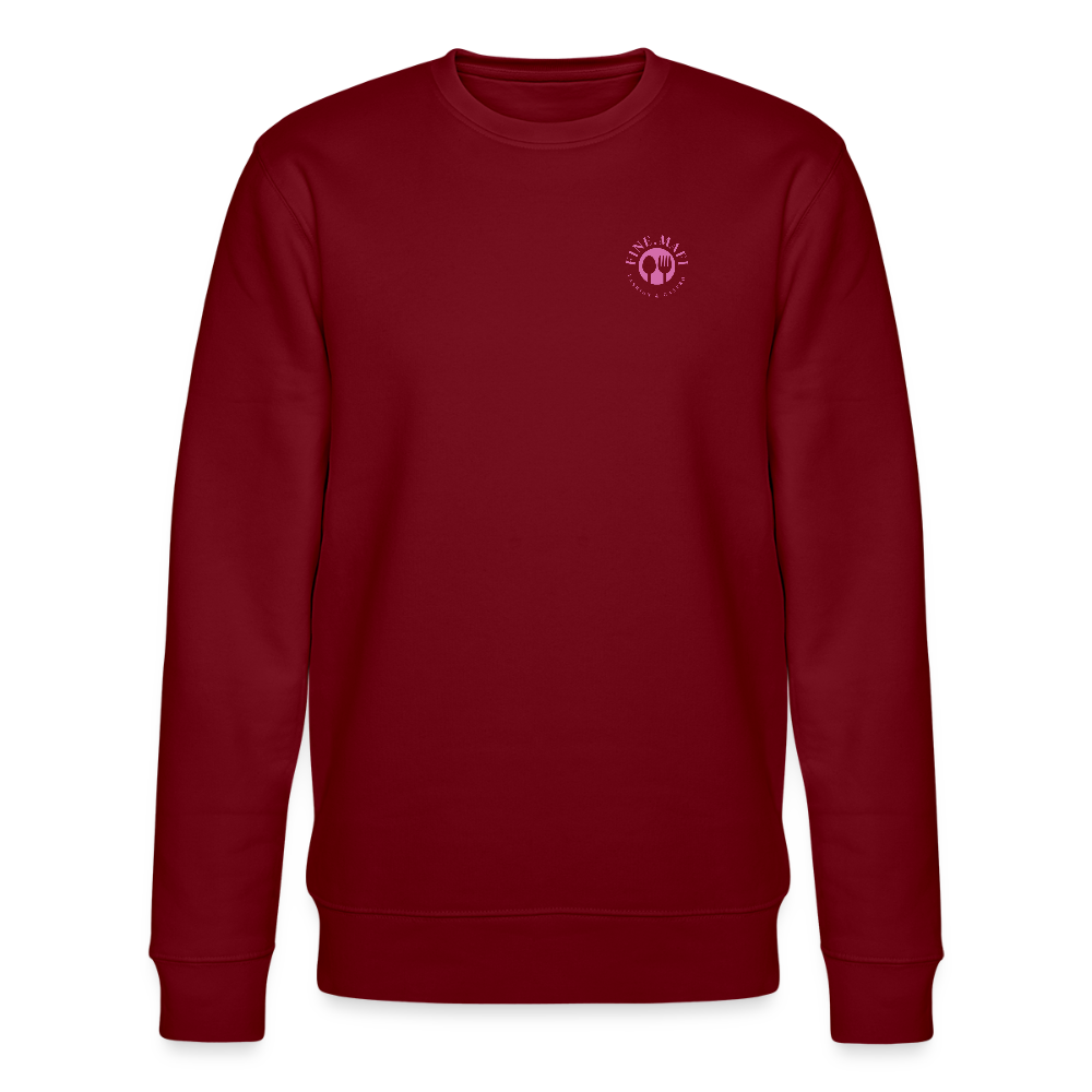 FINE.MAFI Unisex Bio-Sweatshirt Zero Waste Crew - Burgunderrot