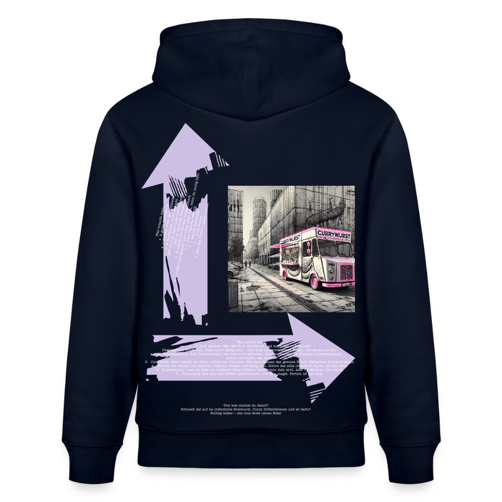 FOOD LOVE Unisex Bio-Hoodie CW - Navy