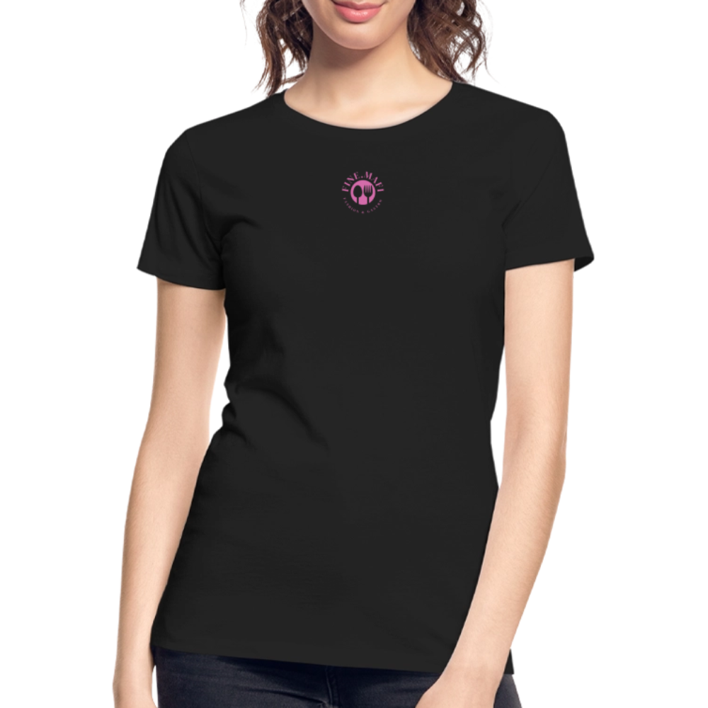 FOOD LOVE Frauen Premium Bio T-Shirt DIGGA - Schwarz