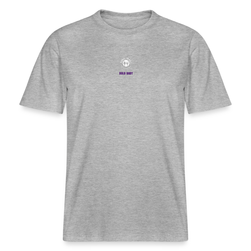 FINE.MAFI Relaxed Fit Unisex Bio-T-Shirt Bolo Baby - Grau meliert