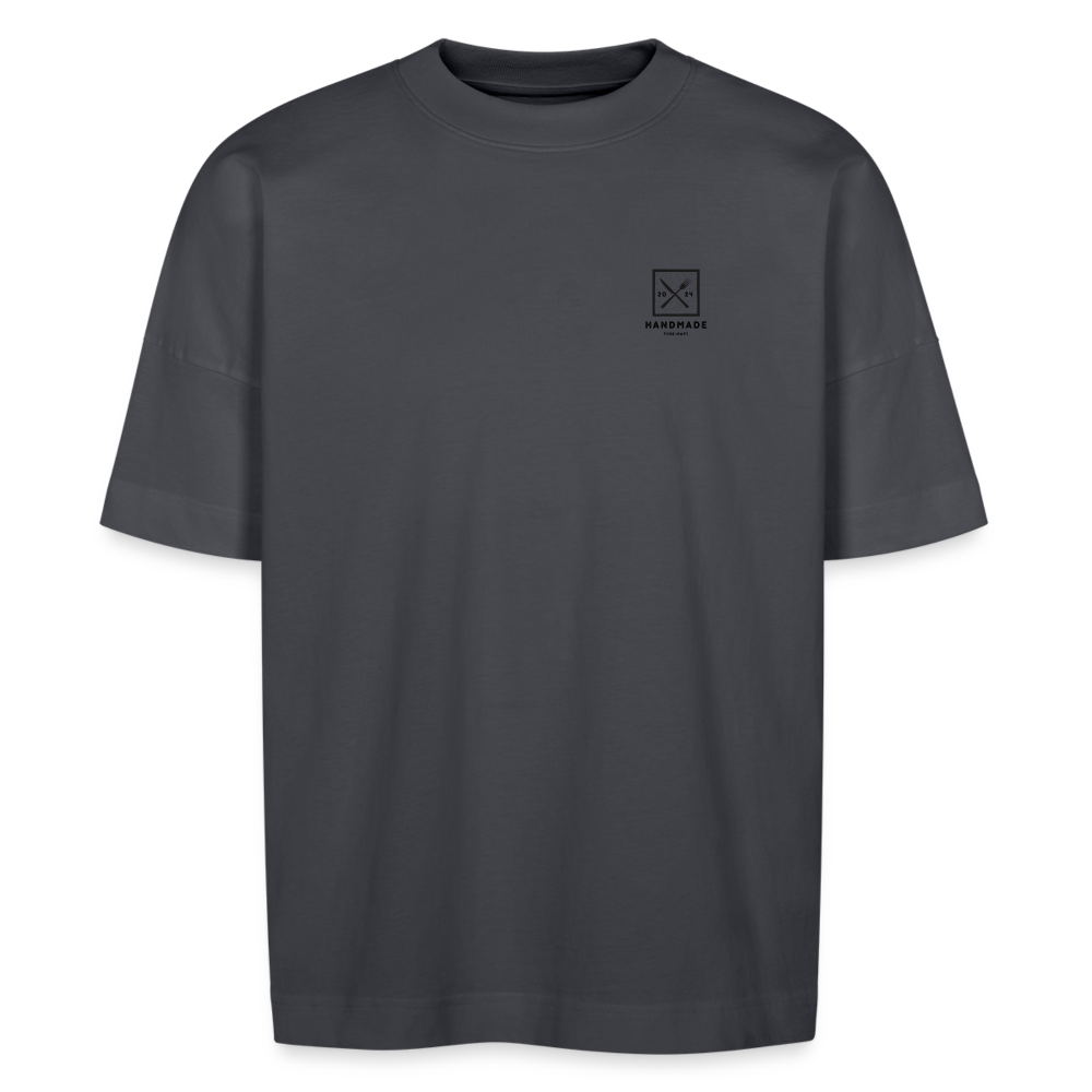 FINE.MAFI Oversized Organic T-Shirt CREW - Indigoblau
