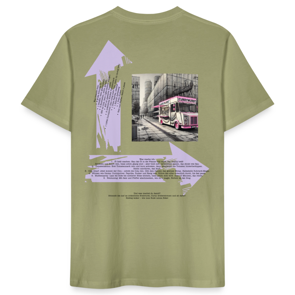 FOOD LOVE Männer Bio-T-Shirt CW - Nebelgrün