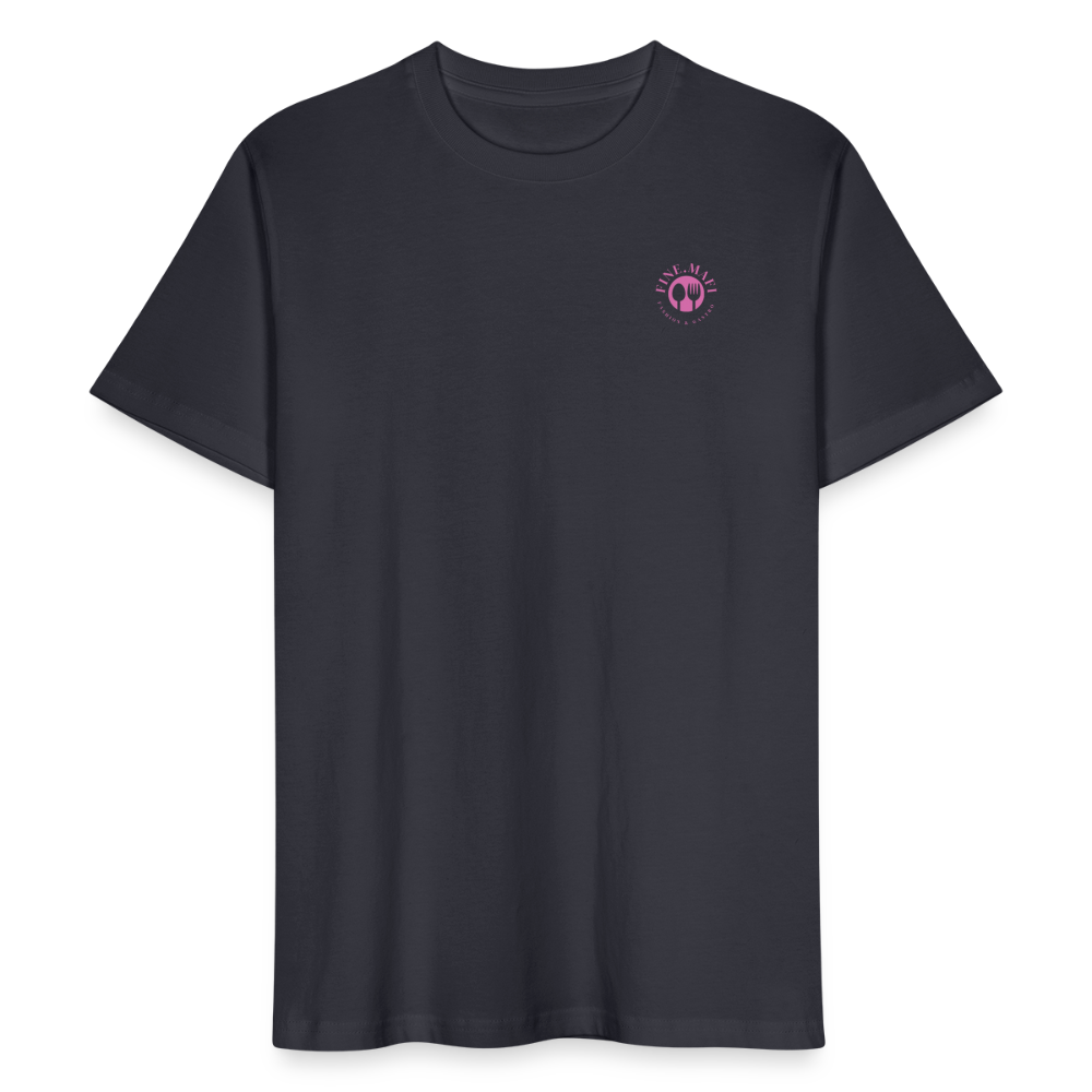 FOOD LOVE Männer Bio-T-Shirt CW - Dunkles Graublau