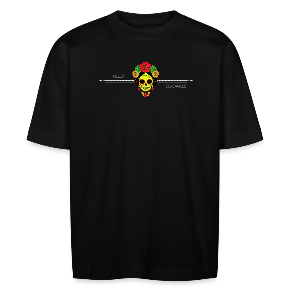 FOOD LOVE Unisex Oversize Bio-T-Shirt Guaca - Schwarz
