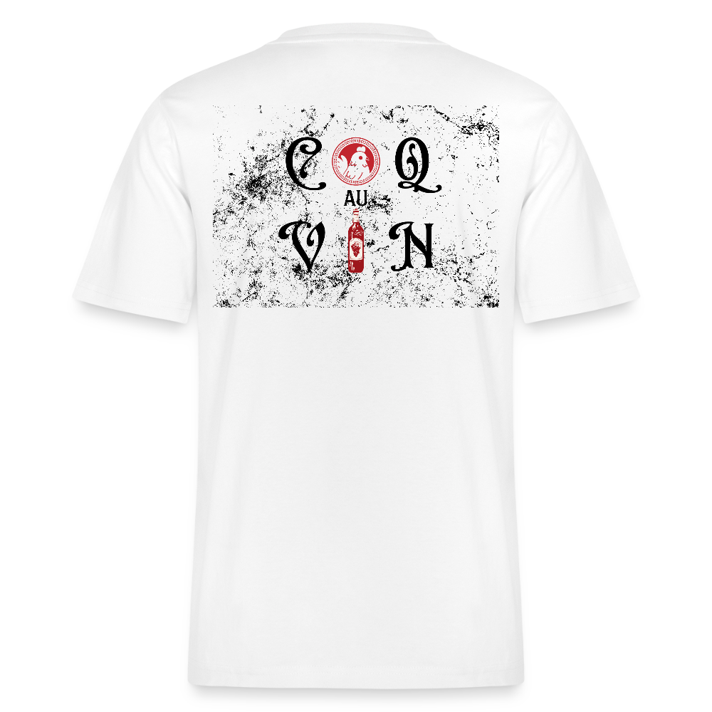 Bio Relaxed T-Shirt Coq au Vin - Weiß