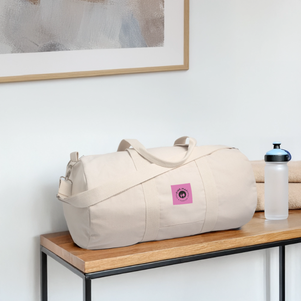 FINE.MAFI recycelte Canvas Duffle Bag - Naturweiß
