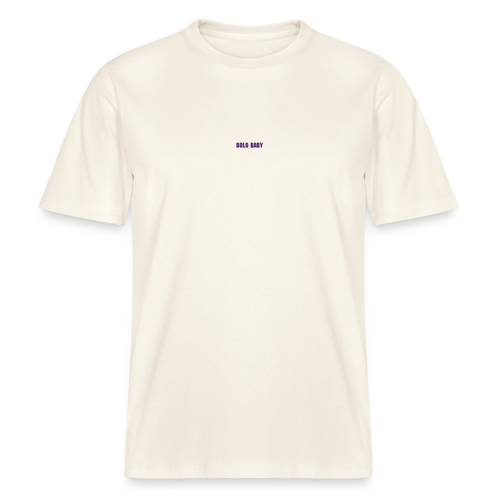 FINE.MAFI Relaxed Fit Unisex Bio-T-Shirt Bolo Baby - Naturweiß