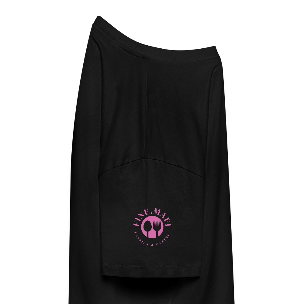 FINE MAFI Frauen Boxy Bio-T-Shirt Mise En Place Heart - Schwarz