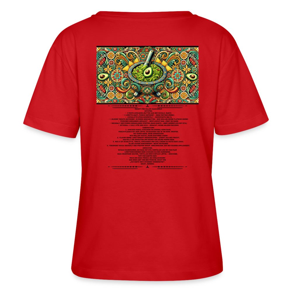FOOD LOVE Frauen Bio-T-Shirt Guaca - Rot