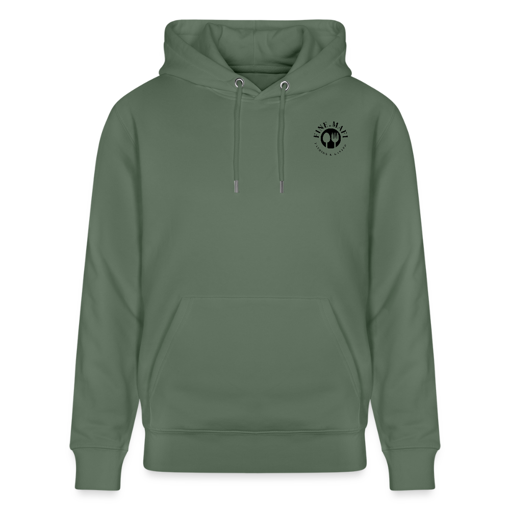 FOOD LOVE Unisex Bio-Hoodie Hummus - Tanngrün
