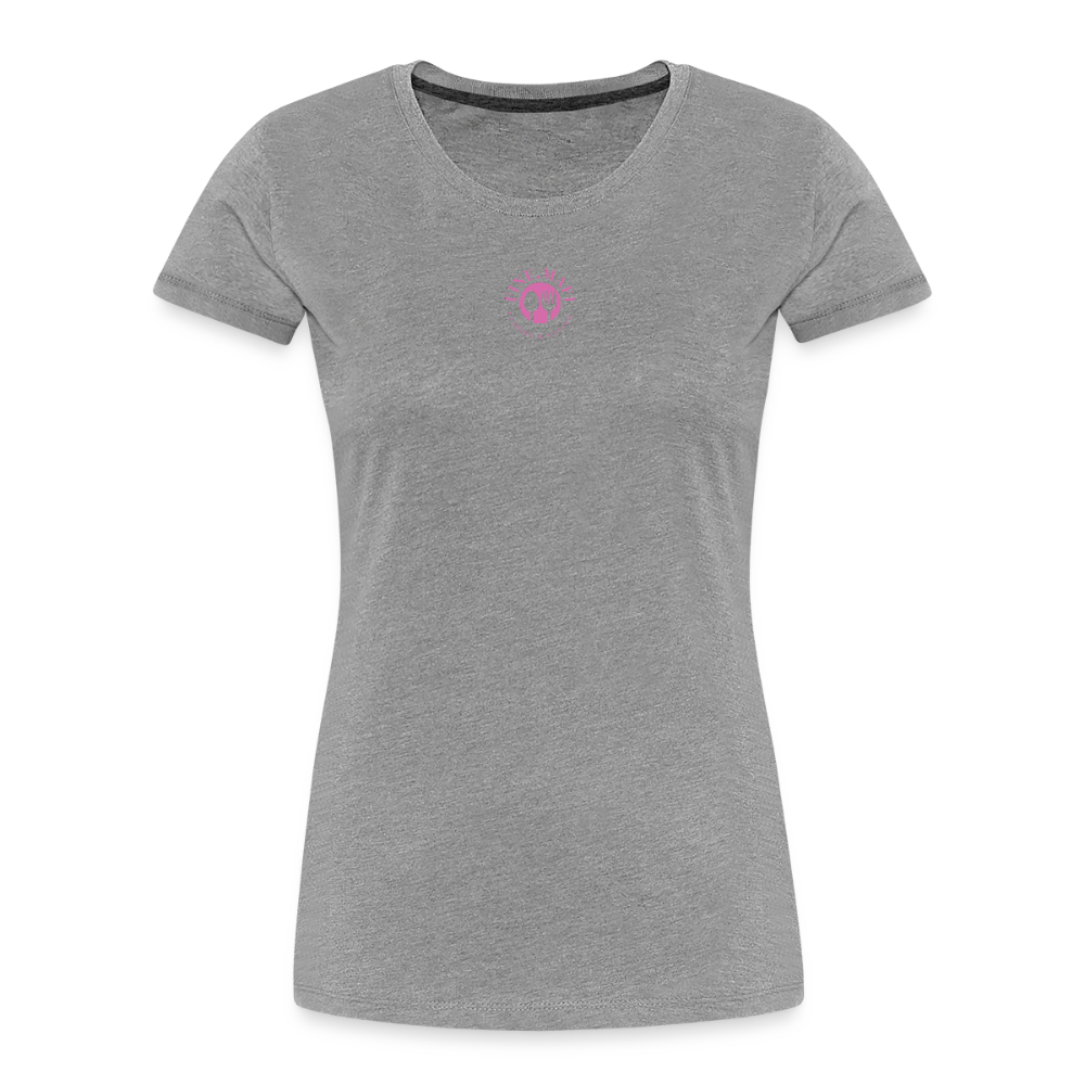 FINE.MAFI Frauen Premium Bio T-Shirt Zero Waste - Grau meliert