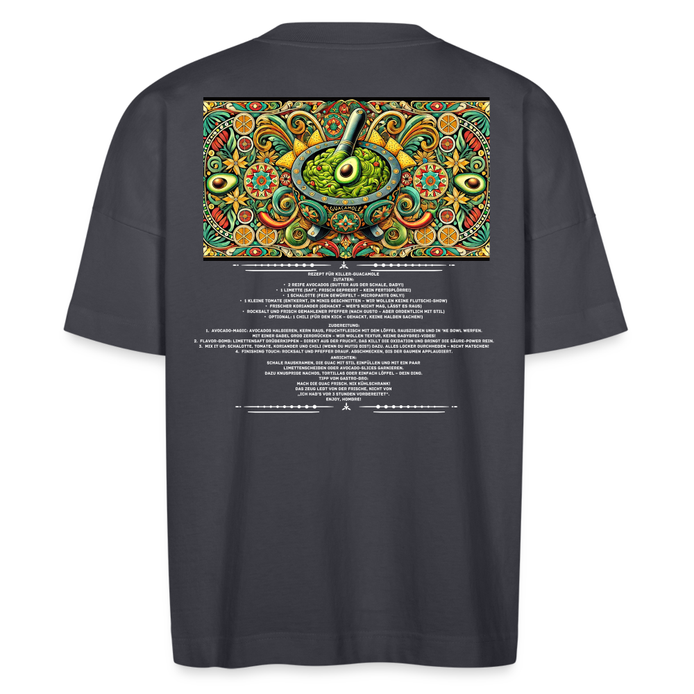 FOOD LOVE Unisex Oversize Bio-T-Shirt Guaca - Indigoblau